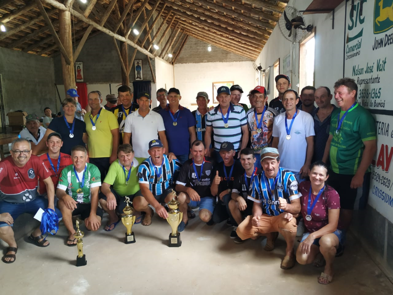 Campeonato Municipal de Bocha de Nova Candelária definiu seus vencedores